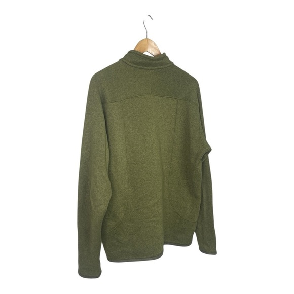 Patagonia Men's Quarter Zip Green Sweater M - Picture 2 of 7